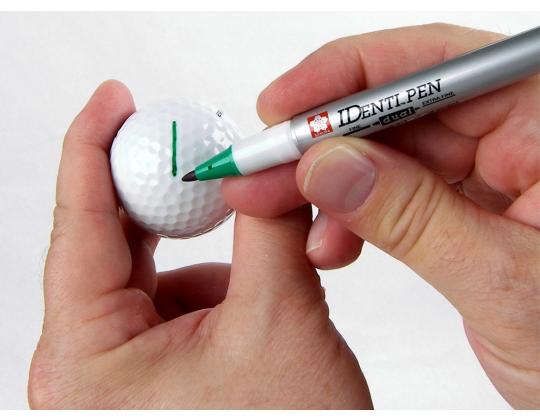 Permanentne marker SAKURA Identi-Pen kahe otsaga 0.4 & 1.0mm sinine