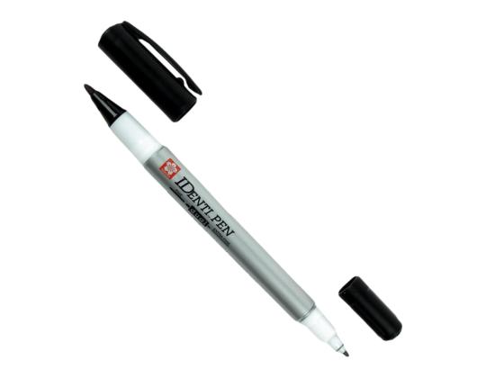 Permanentne marker SAKURA Identi-Pen kahe otsaga 0,4/1,0mm must