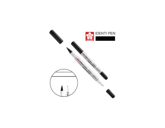 Permanentne marker SAKURA Identi-Pen kahe otsaga 0,4/1,0mm must