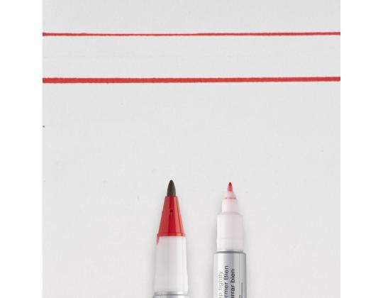 Pysyvä tussi SAKURA Identi-Pen kahdella päällä 0,4/1,0 mm punainen
