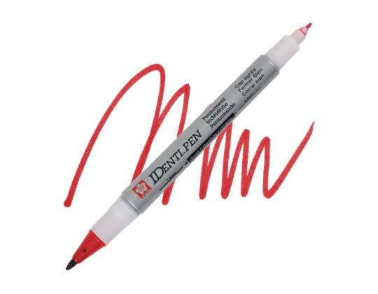 Pysyvä tussi SAKURA Identi-Pen kahdella päällä 0,4/1,0 mm punainen