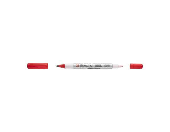 Pysyvä tussi SAKURA Identi-Pen kahdella päällä 0,4/1,0 mm punainen