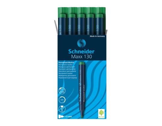 Permanentne marker SCHNEIDER 130 koonilise otsaga 1-3mm roheline