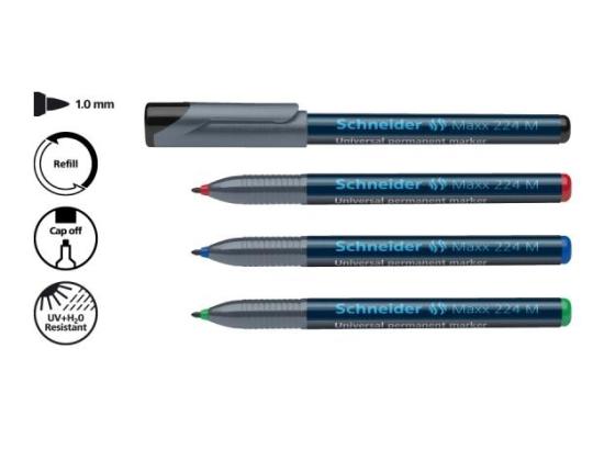 Piirtoheitinkynä Schneider 224M vihreä (1,0mm)