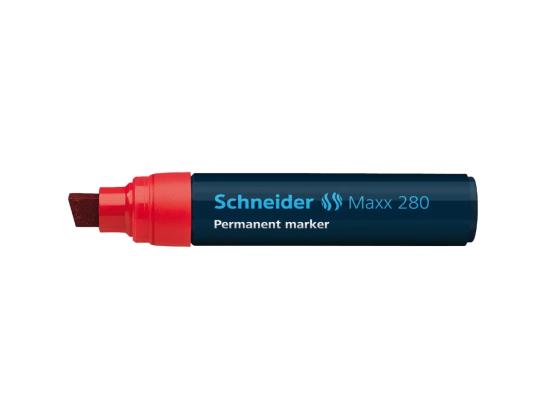 Kestomerkki SCHNEIDER Maxx 280 leikatulla päädyllä 4-12mm punainen