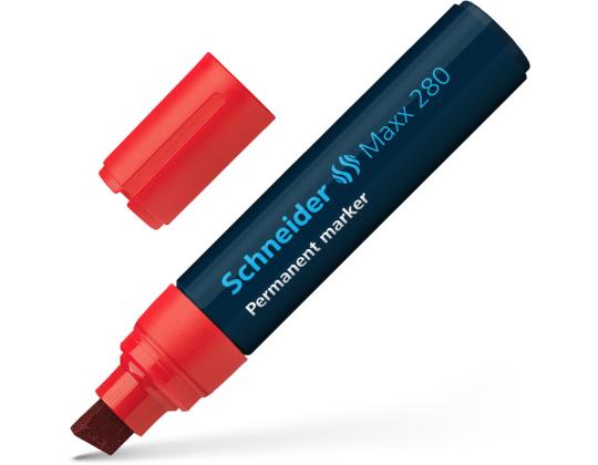 Kestomerkki SCHNEIDER Maxx 280 leikatulla päädyllä 4-12mm punainen