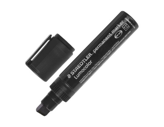 Pysyvä tussi STAEDTLER Lumocolour 2-12mm leikatulla kärjellä musta