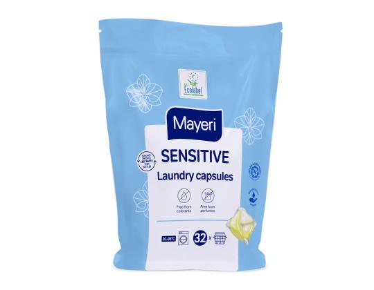 Pesugeelikapselit MAYERI Sensitive pussi 32 kpl