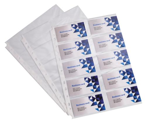 Käyntikorttitasku A4 10:lle käyntikorttille Erich Krause 10kpl/pkt