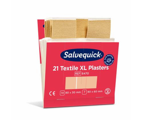 Sarja tekstiililappuja 21kpl pakkauksessa SALVEQUICK