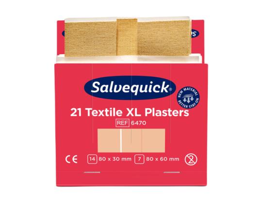 Sarja tekstiililappuja sormenpäille SALVEQUICK XL 90 kpl pakkauksessa