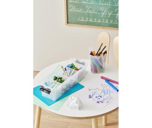 Muovilaatikko kannella SMARTSTORE Classic 3,5L 4 lokeroa, 4 lokeroa, 38 x 14 x 11 cm