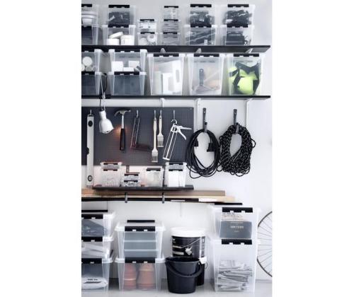 Muovilaatikko kannella SMARTSTORE Classic 32x30x40cm 25L