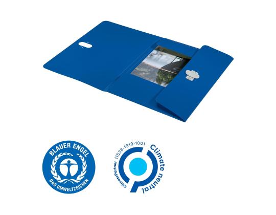 Muovimappi Leitz Recycle CO2 neutral sininen