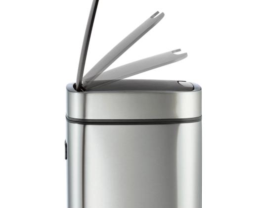 Roskakori 21L kannellinen DURABLE No-Touch harmaa