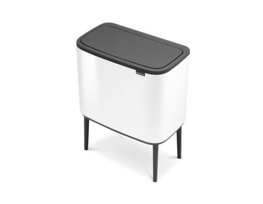 Roskakori 3x11L jaloissa BRABANTIA Bo Touch Bin valkoinen