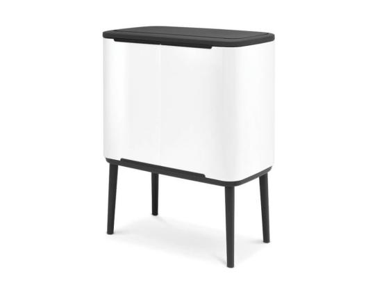 Roskakori 3x11L jaloissa BRABANTIA Bo Touch Bin valkoinen