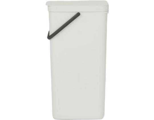 Roskakori 40L kannellinen BRABANTIA Sort & Go, vaaleanharmaa