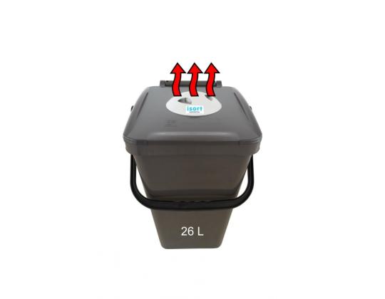 Roskakori biosuodattimella ISORT 26L