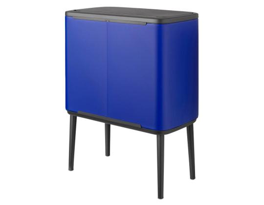 Roskakori BRABANTIA Touch Bin, roskakori jaloissa, 11+23L, sininen