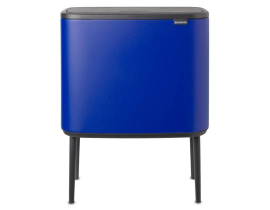 Roskakori BRABANTIA Touch Bin, roskakori jaloissa, 11+23L, sininen