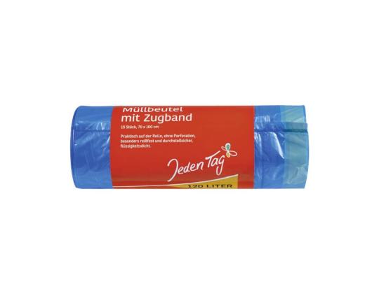 Roskapussit 120L JEDEN TAG sininen, 70x100cm, 15kpl