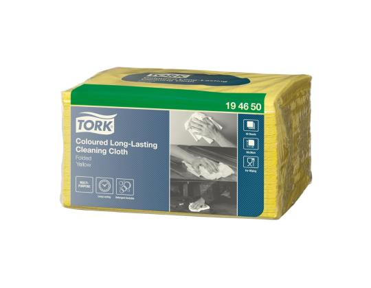 Puhdistusliinat uudelleenkäytettävät TORK 30x38,5cm L8 keltainen