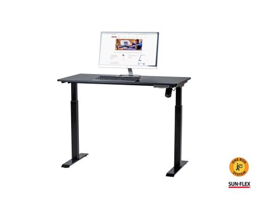 Säädettävä työpöytä SUN-FLEX EasyDesk 1200x600x15mm 1-moottori musta
