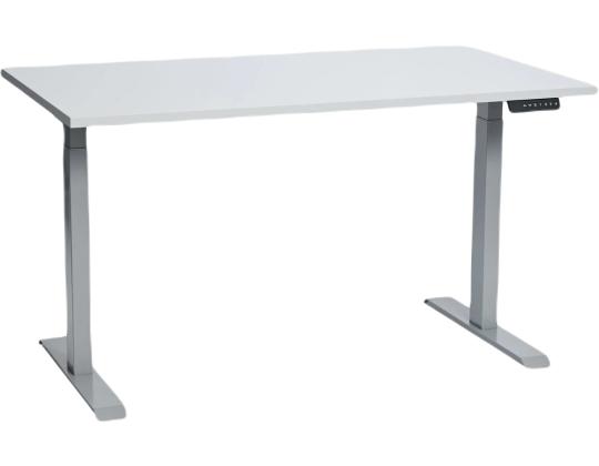 Säädettävä pöytä STOO® Pro kahdella moottorilla - harmaa, harmaa pöytälevy 1600x800cm