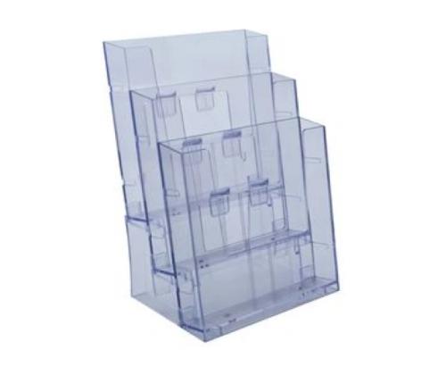 Mainosteline pöydälle A4, 3 taskua