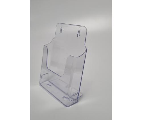 Mainosteline pöydälle/seinään A5 1 taskulla (tukijalalla ja ruuvinrei´illä)