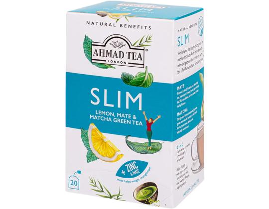 Vihreä tee AHMAD Slim lemon mate ja matcha 20 kpl kirjekuoressa