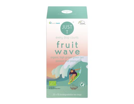 Vihreä tee JUST T Fruit Wave Bio intohimolla ja papaijalla 20 kpl