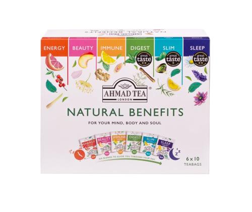 Vihreä tee AHMAD Natural Benefits 2g x60  kpl kirjekuoressa
