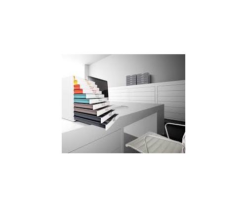 Laatikosto DURABLE 280x292x356mm 10 laatikkoa valkoinen