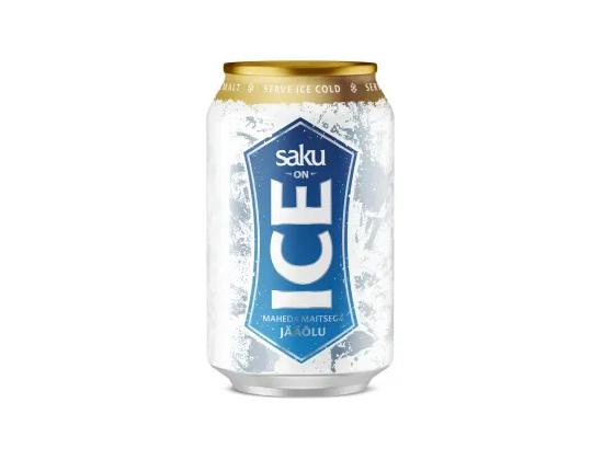 SAKU olut On Ice kevyt 5% 33cl (tölkki)