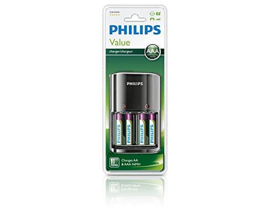 Laturi PHILIPS + 4 x AAA 800 mAh