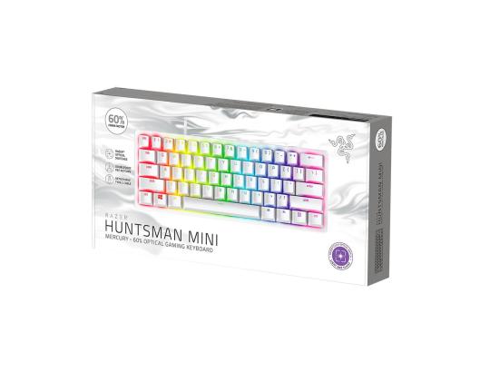 RAZER Huntsman Mini Mercury Ed. RAZER Red Switch, SWE, valkoinen - Mehaaniline klaviatuur