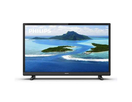 TV PHILIPS, 24", HD, LED LCD, jaloilla, musta