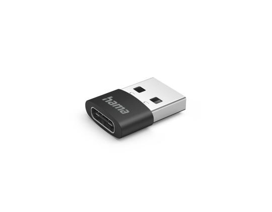 HAMA USB-sovitin, USB-C-liitäntä, USB-A-liitin, musta - Adapteri