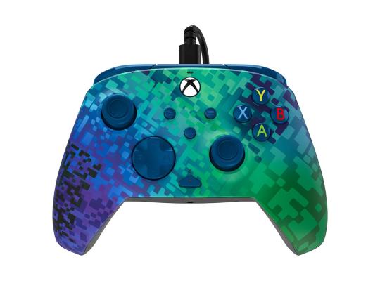 PDP, Xbox Series X|S & PC, Glitch Green REMATCH Advanced Wired Controller - Pult