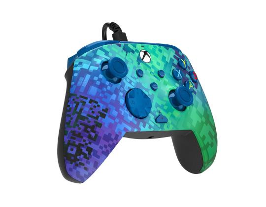 PDP, Xbox Series X|S & PC, Glitch Green REMATCH Advanced Wired Controller - Pult