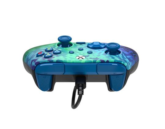 PDP, Xbox Series X|S & PC, Glitch Green REMATCH Advanced Wired Controller - Pult