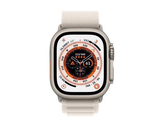 APPLE Watch 49mm, Alpine Loop, Medium, tähtivalo - Vaihtohihna