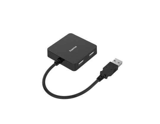 HAMA USB Hub, 4 liitäntää, USB 2.0, musta - USB-keskitin