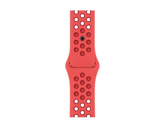 APPLE Watch 45mm, Nike Sport Band, punainen - Vahetusrihm