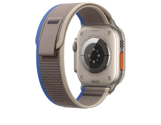 APPLE Watch 49mm, Trail Loop, S/M, sininen/harmaa - Vaihtohihna