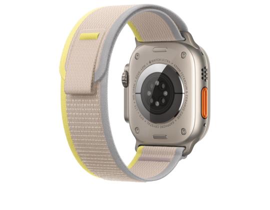 APPLE Watch 49mm, Trail Loop, M/L, keltainen/beige - Vaihtohihna