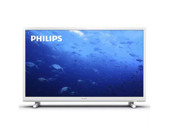TV PHILIPS 24", LED LCD, HD, jalat reunoilla, valkoinen