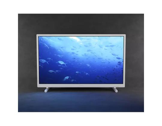 TV PHILIPS 24", LED LCD, HD, jalat reunoilla, valkoinen